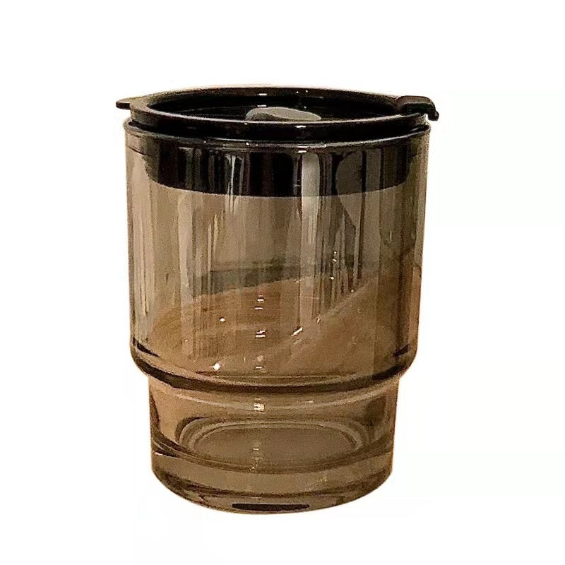 Good-looking Straw Glass Cup With Lid