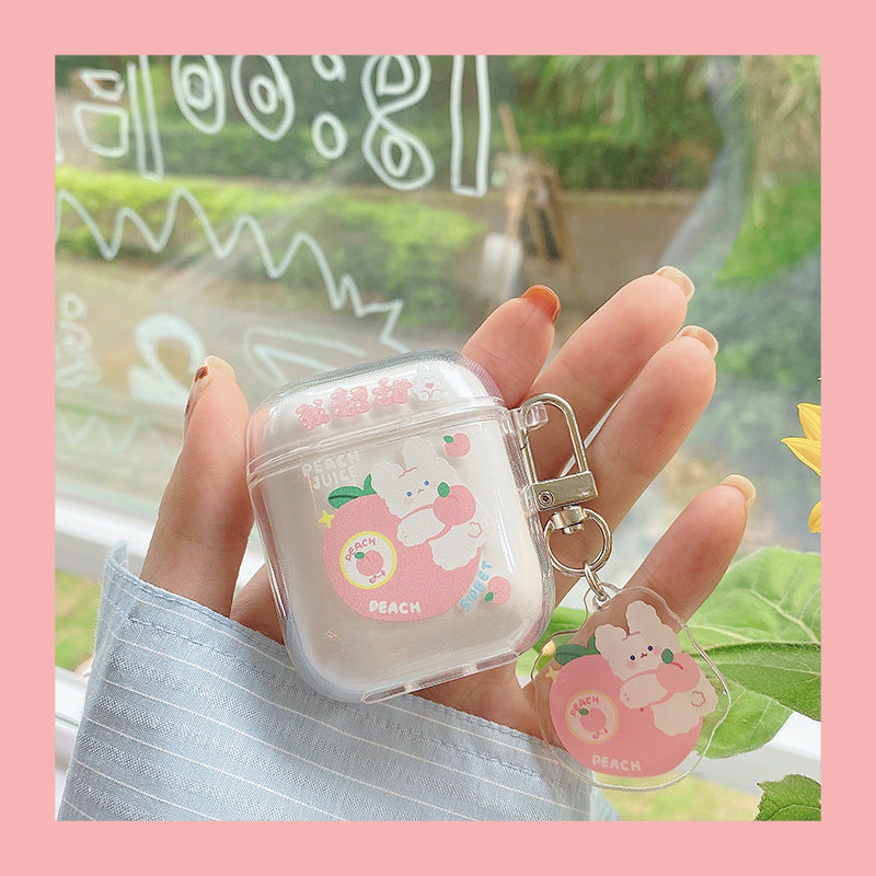 Compatible with Apple, Transparent Soft Silicone Bluetooth Earphone Shell