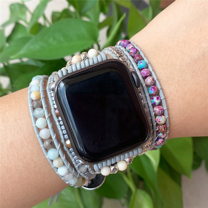 Natural Stone Multi-layer Winding Type Bracelet Strap