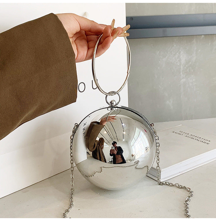Women's Acrylic Small Round Bag