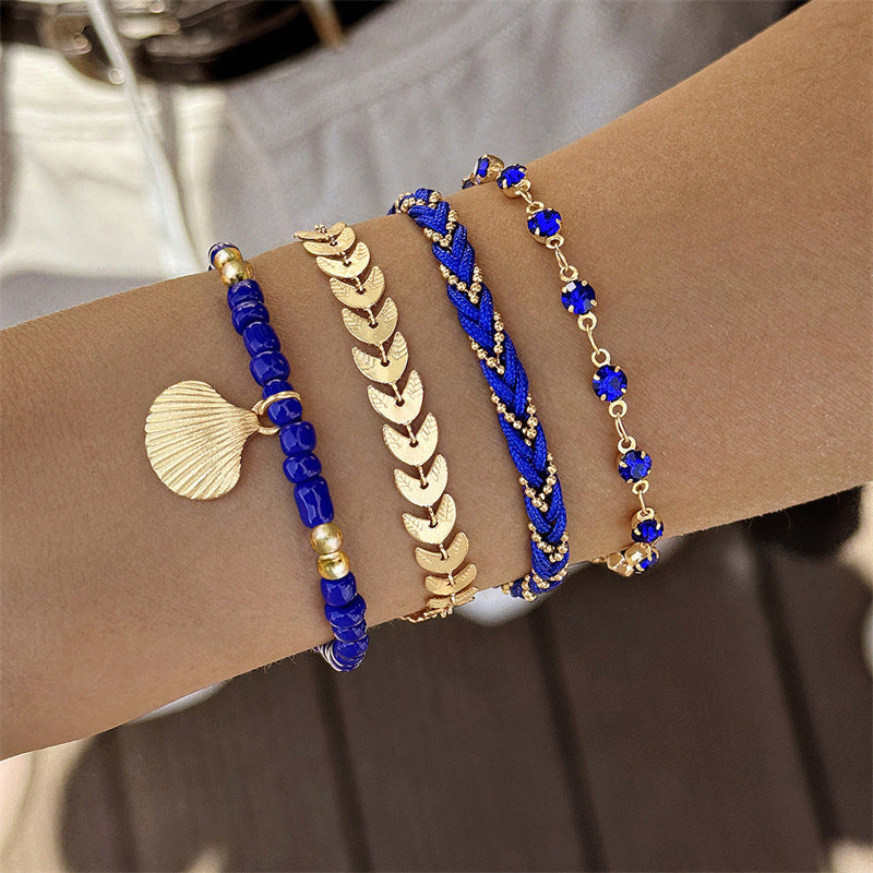 Bohemian Ocean Wind Starfish Shell Pearl Anklet