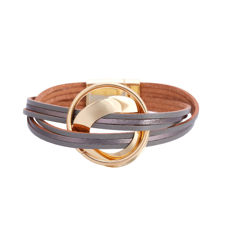 Bracelet Bohemian Multilayer Leather Fashion