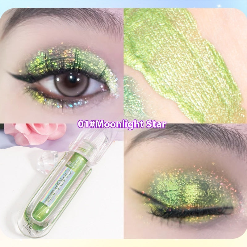 Chameleon Rhinestone Liquid Eye Shadow Multicolor Series Pearlescent Thin And Glittering Highlight