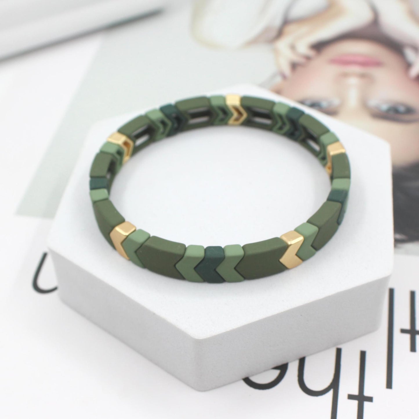 Enamel Bracelet Cold Air All-match Geometry